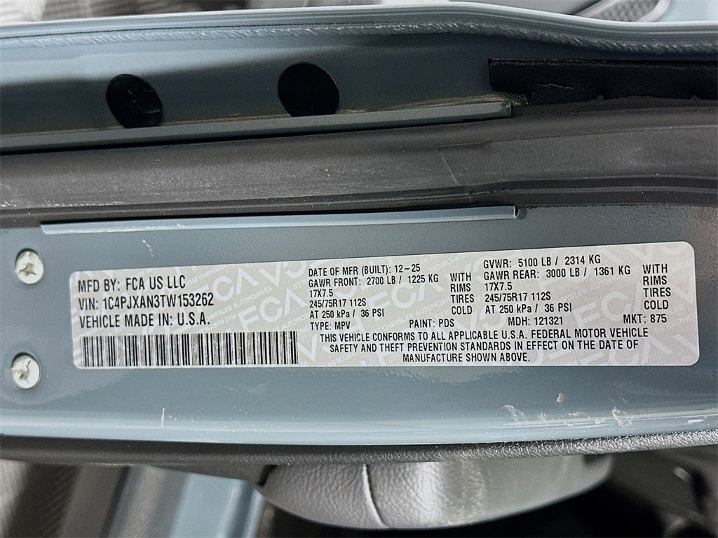 2026 Jeep Wrangler WRANGLER 2-DOOR SPORT