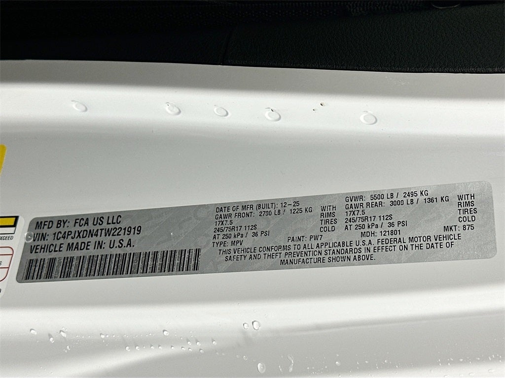 2026 Jeep Wrangler WRANGLER 4-DOOR SPORT