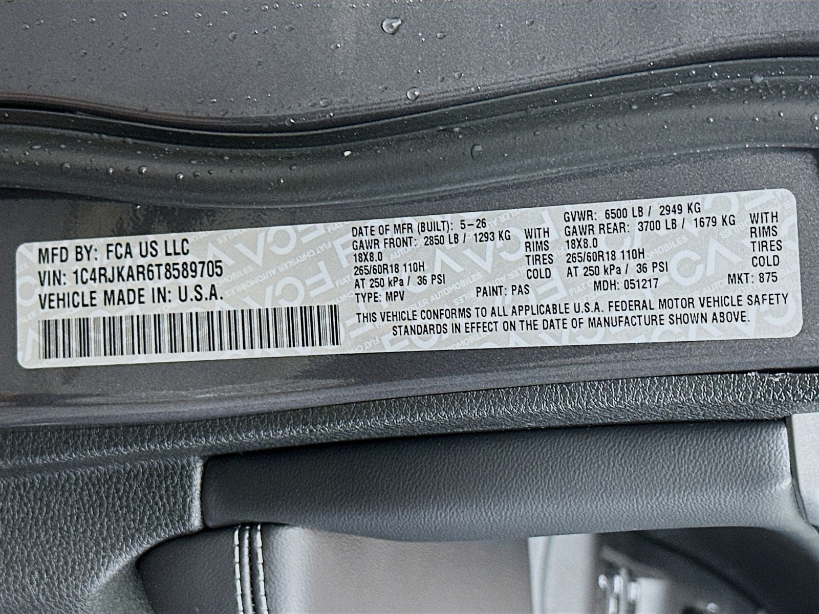 2026 Jeep Grand Cherokee GRAND CHEROKEE L LAREDO ALTITUDE 4X4