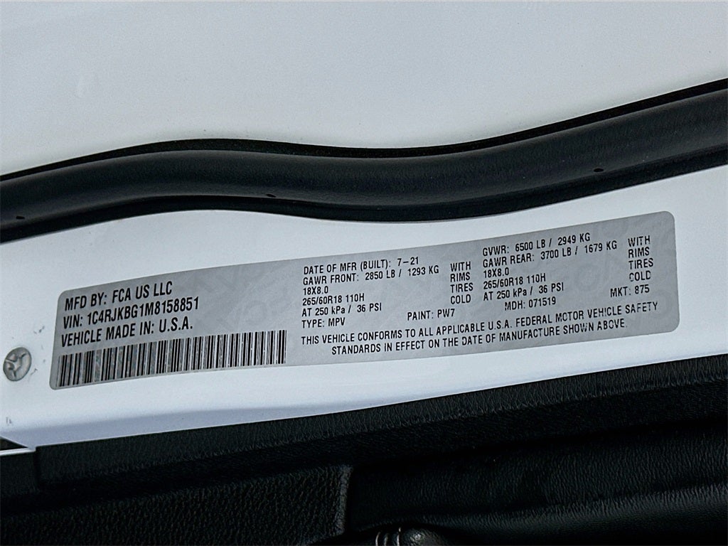 2021 Jeep Grand Cherokee L Limited 4x4