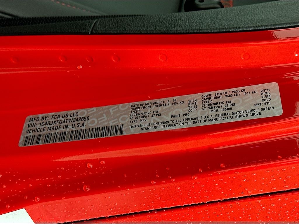 2026 Jeep Wrangler WRANGLER 4-DOOR RUBICON X