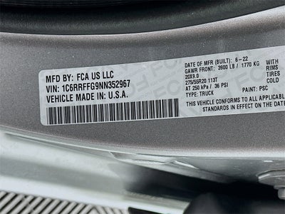 2022 RAM 1500 Big Horn Crew Cab 4x4 5'7' Box