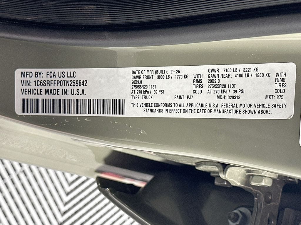 2026 RAM Ram 1500 RAM 1500 BIG HORN CREW CAB 4X4 5'7' BOX