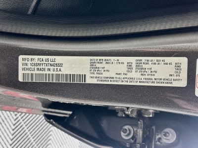 2026 RAM Ram 1500 RAM 1500 BIG HORN CREW CAB 4X4 5'7' BOX