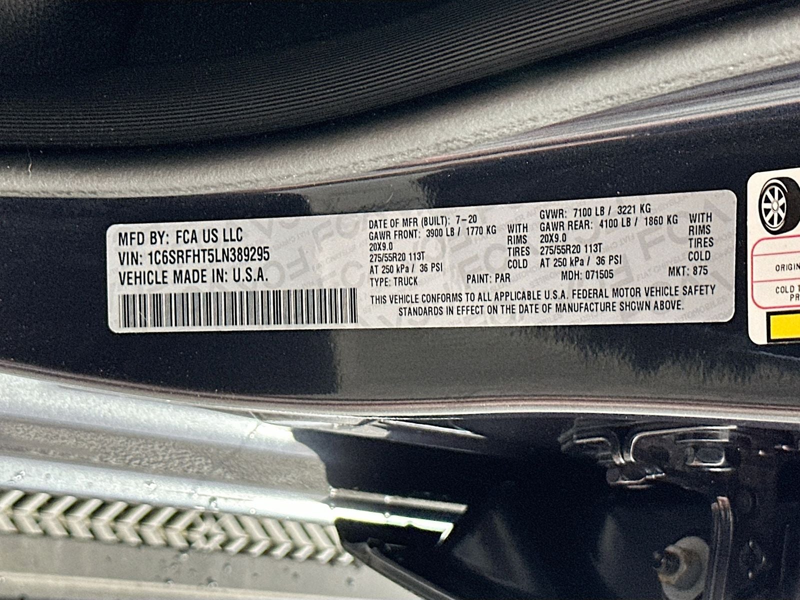 2020 RAM 1500 Limited Crew Cab 4x4 5'7' Box