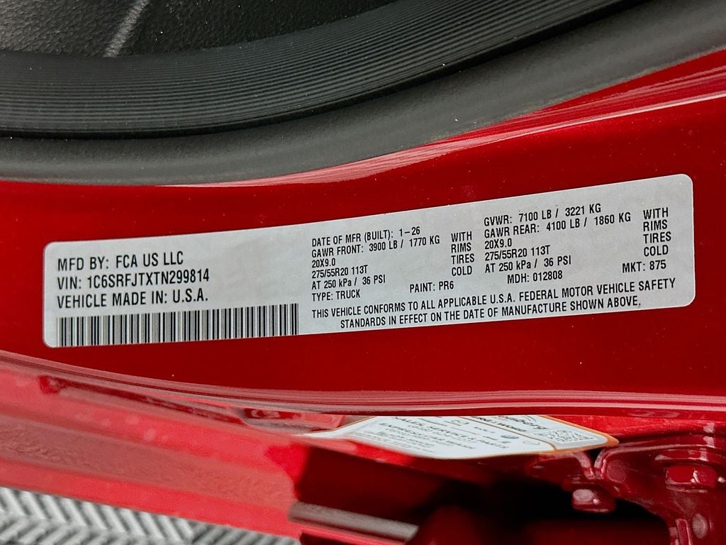 2026 RAM Ram 1500 RAM 1500 LARAMIE CREW CAB 4X4 5'7' BOX