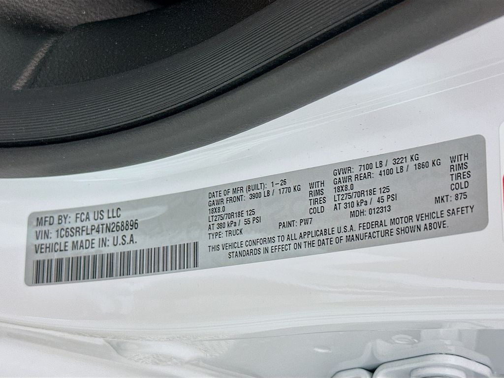 2026 RAM Ram 1500 RAM 1500 REBEL CREW CAB 4X4 5'7' BOX