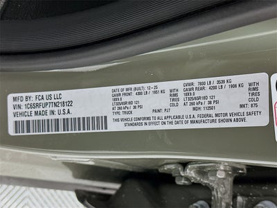 2026 RAM Ram 1500 RAM 1500 RHO CREW CAB 4X4 5'7' BOX