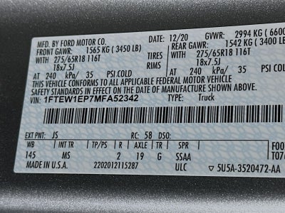 2021 Ford F-150 XLT