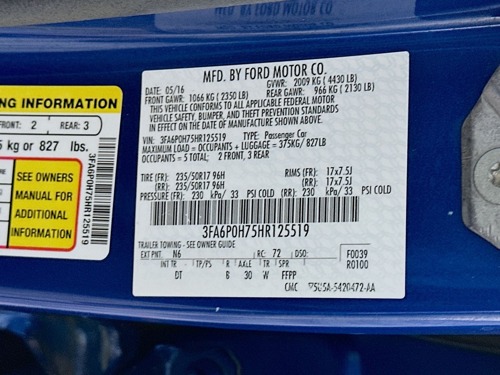 2017 Ford Fusion SE
