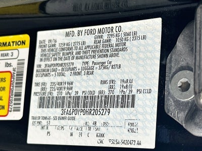 2017 Ford Fusion Sport