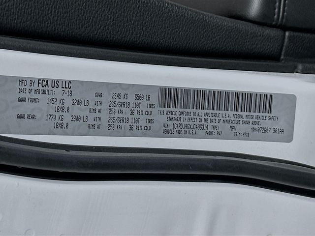 2018 Dodge Durango SXT