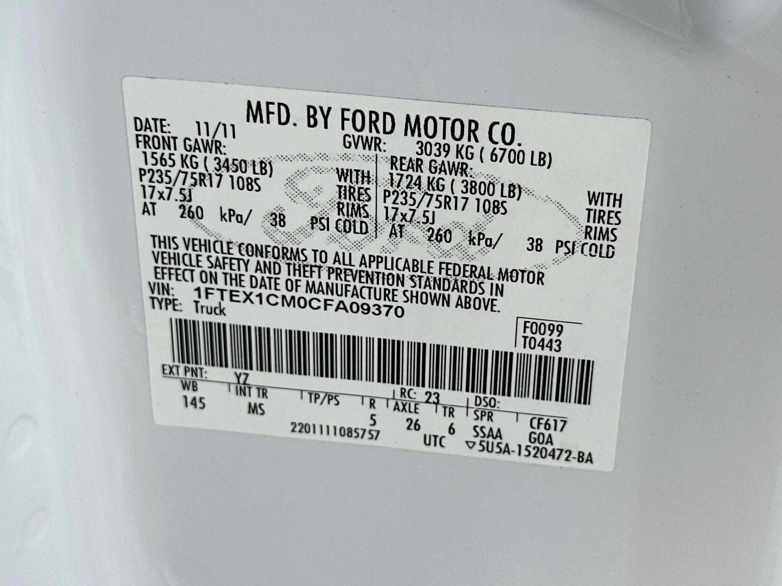 2012 Ford F-150 XLT