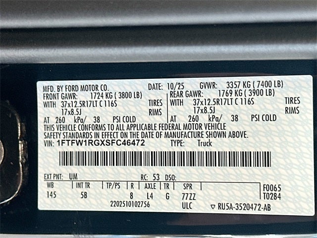 2025 Ford F-150 Raptor