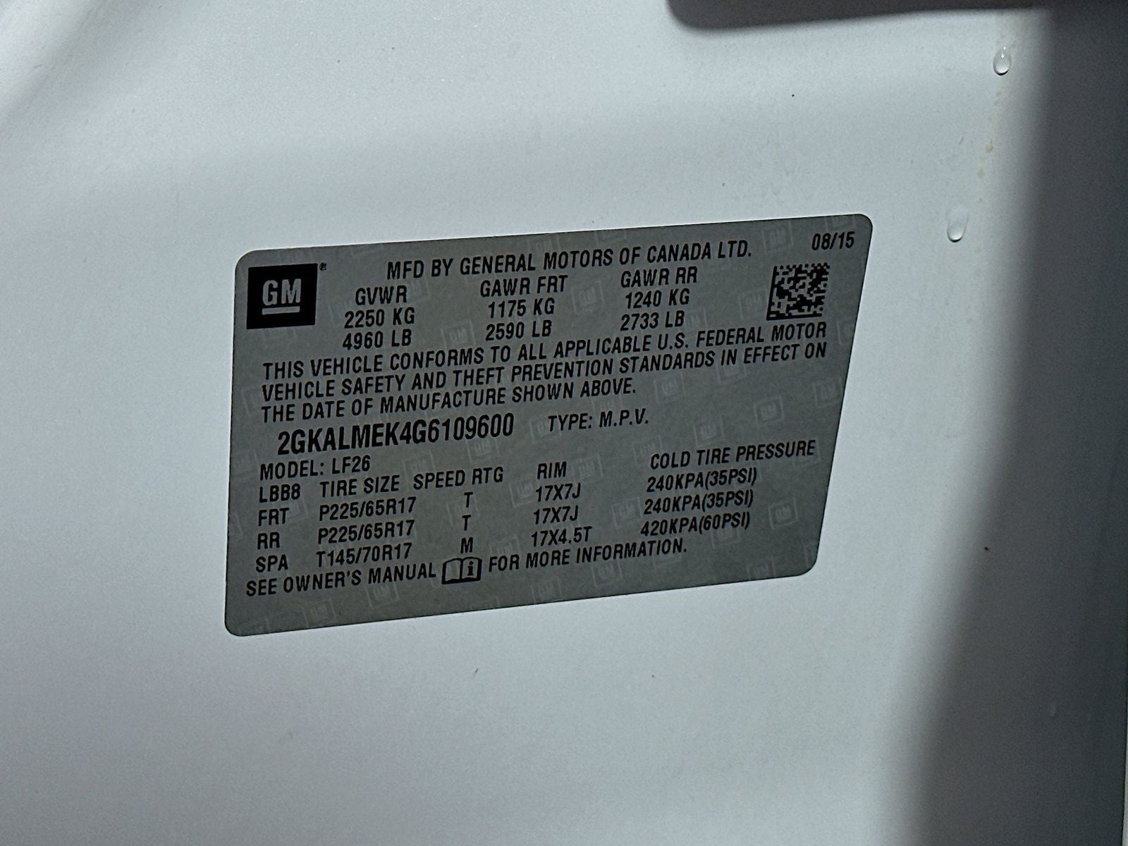 2016 GMC Terrain SLE-1
