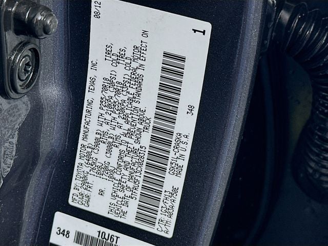 2012 Toyota Tundra Grade V6