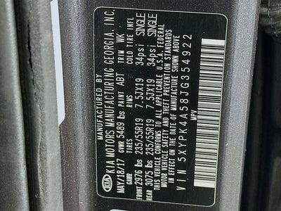 2018 Kia Sorento SX Limited