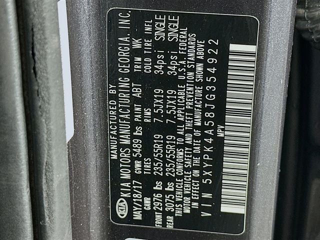 2018 Kia Sorento SX Limited