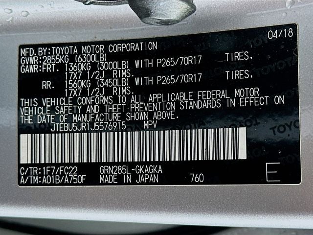 2018 Toyota 4Runner TRD Off-Road