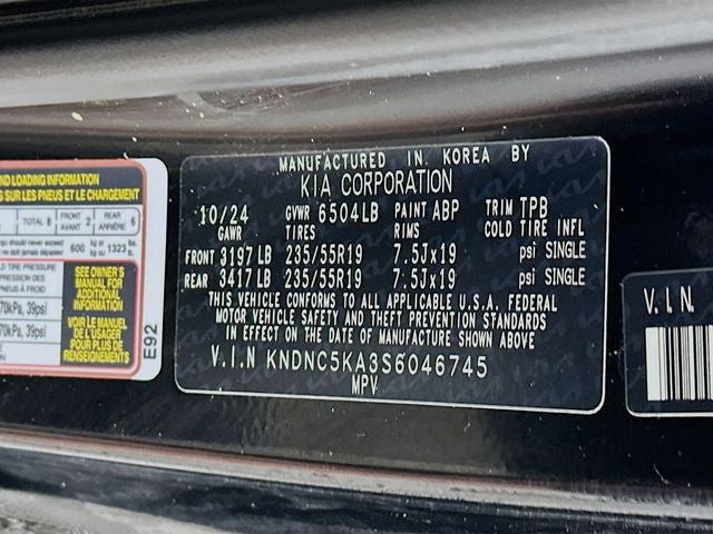 2025 Kia Carnival Hybrid EX