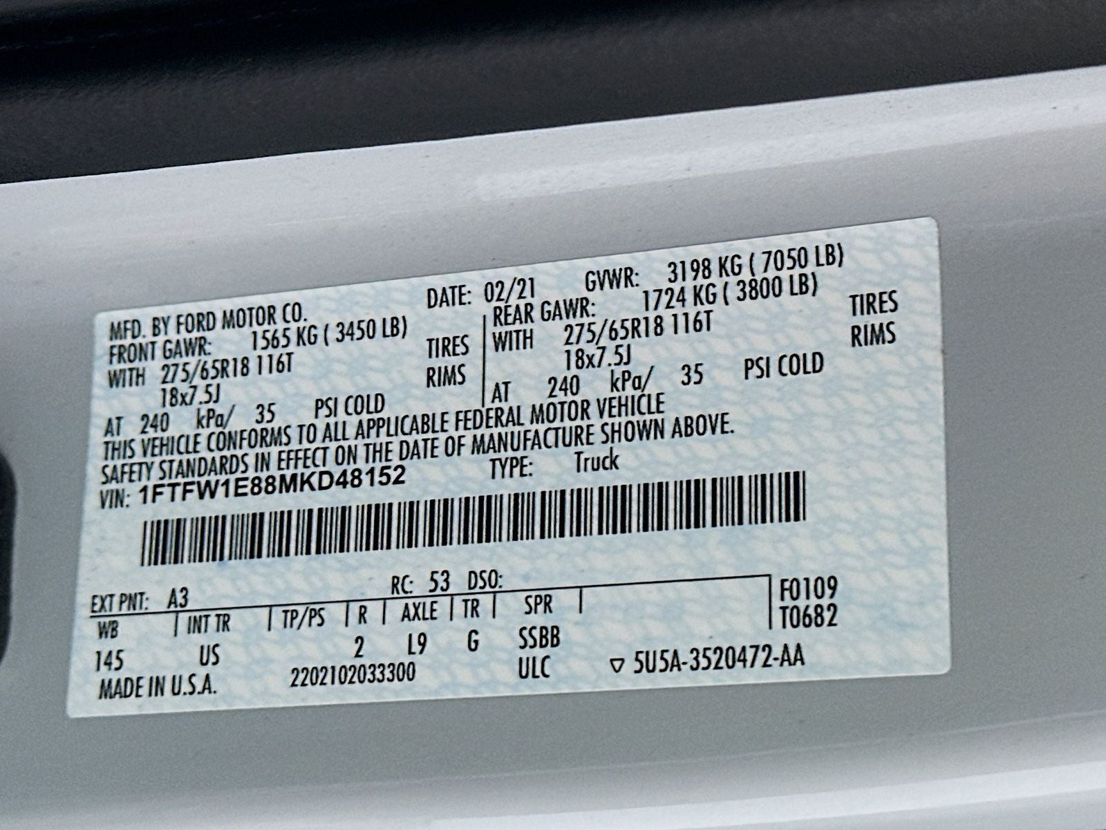 2021 Ford F-150 XLT