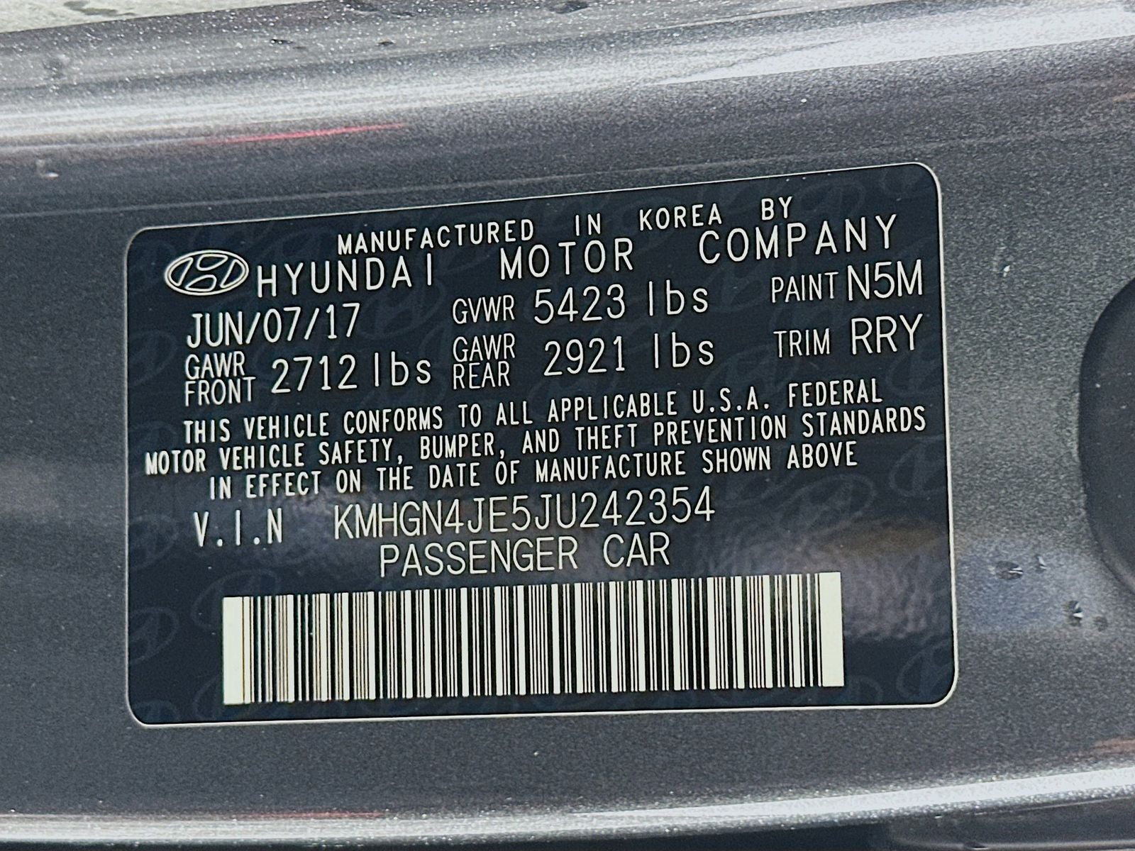 2018 Genesis G80 3.8