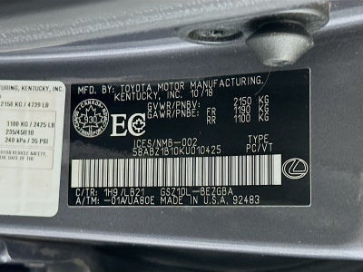 2019 Lexus ES 350