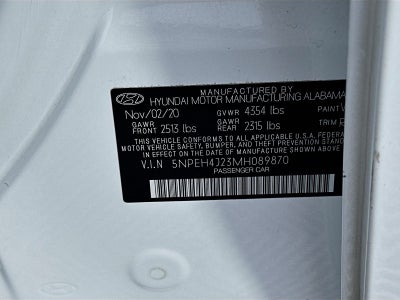 2021 Hyundai Sonata Limited