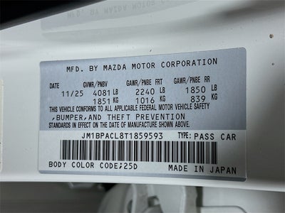 2026 Mazda Mazda3 Sedan 2.5 S Preferred