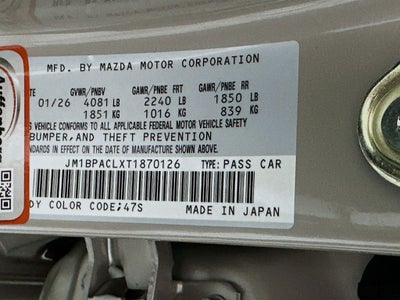 2026 Mazda Mazda3 Sedan 2.5 S Preferred