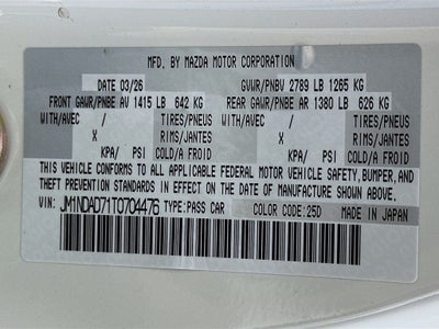 2026 Mazda Mazda MX-5 Miata Grand Touring