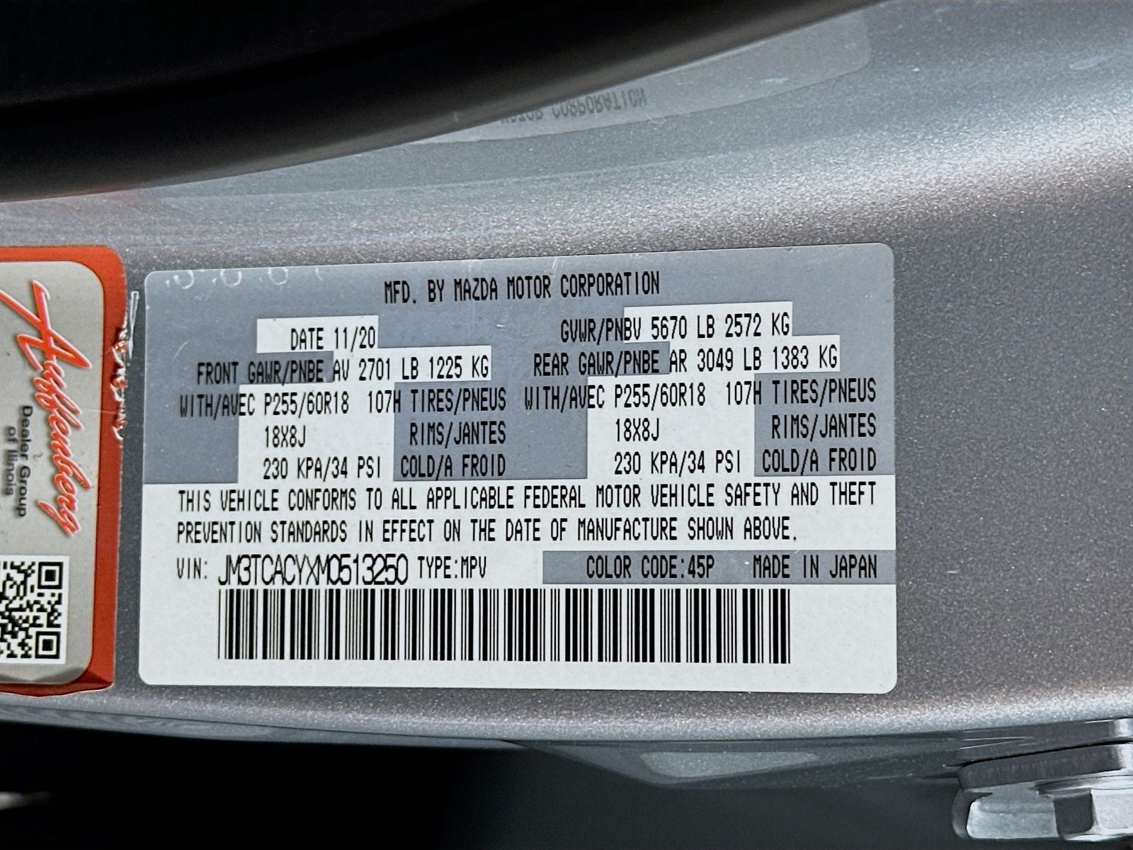 2021 Mazda Mazda CX-9 Touring