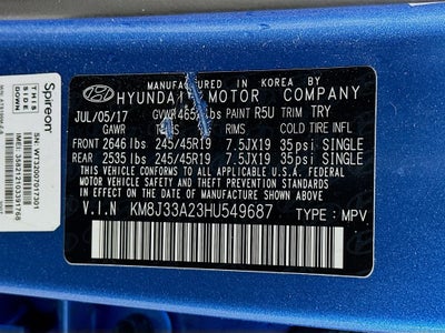 2017 Hyundai Tucson Value