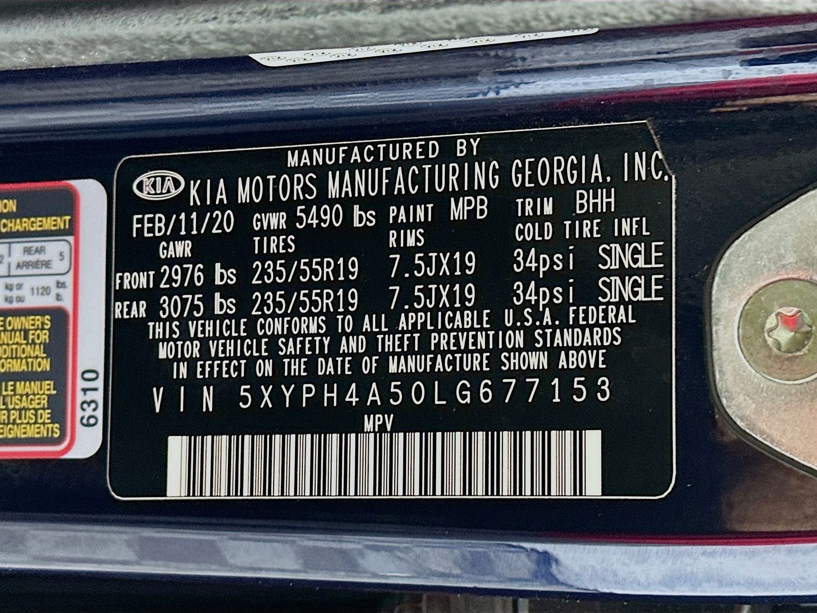2020 Kia Sorento EX