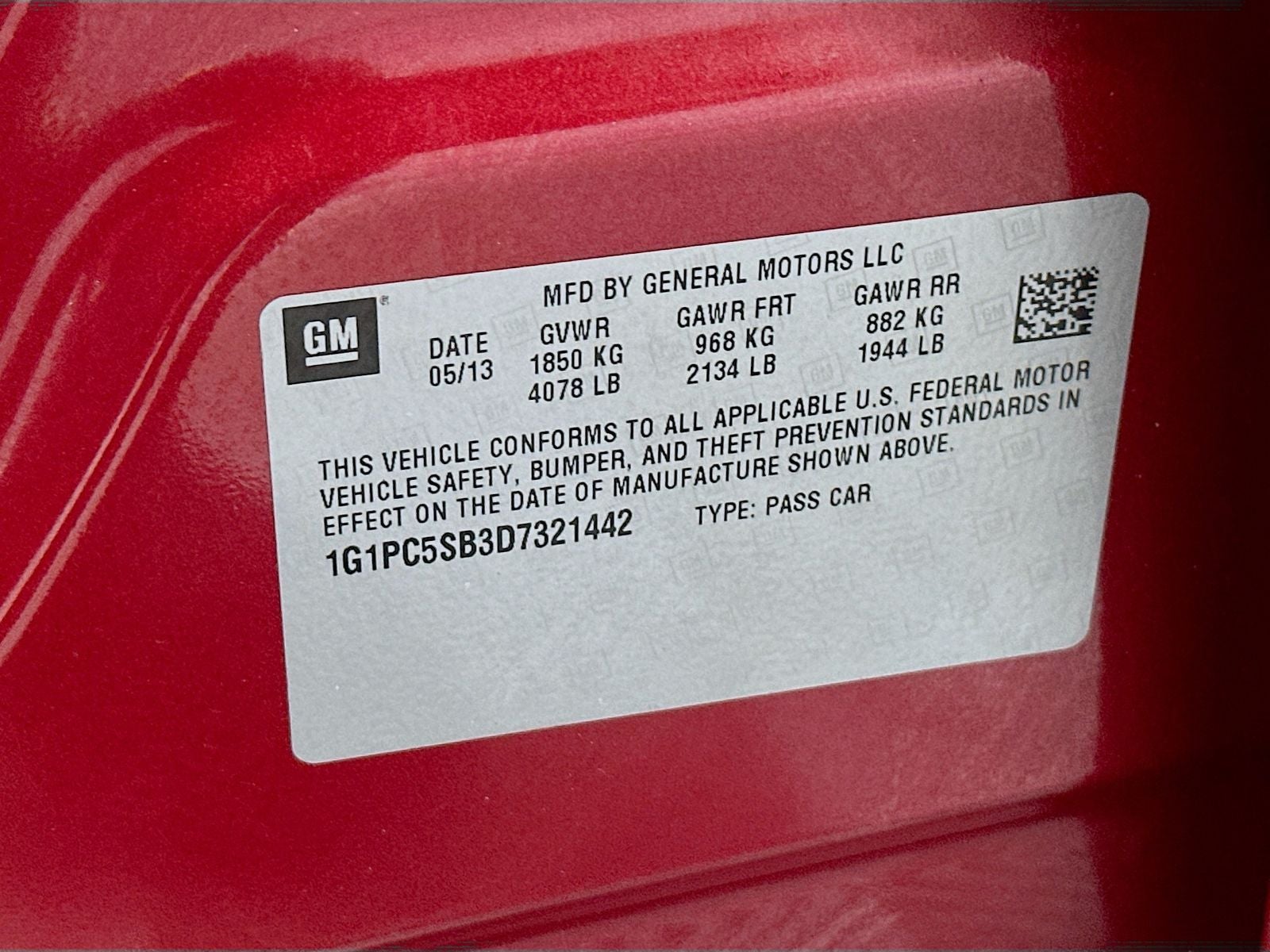 2013 Chevrolet Cruze 1LT