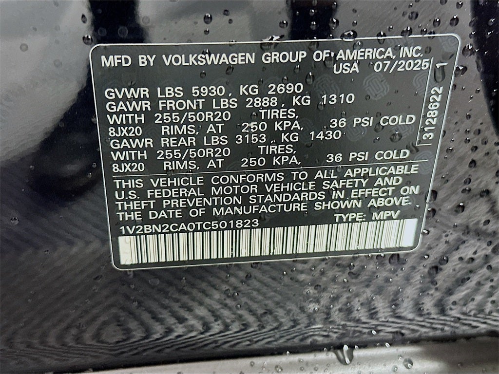 2026 Volkswagen Atlas 2.0T SEL