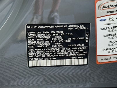 2026 Volkswagen Atlas 2.0T SEL
