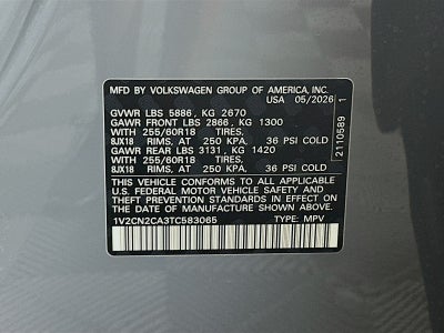 2026 Volkswagen Atlas 2.0T Peak Edition