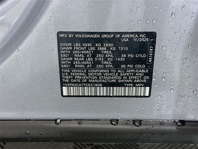 2026 Volkswagen Atlas 2.0T SEL Premium R-Line