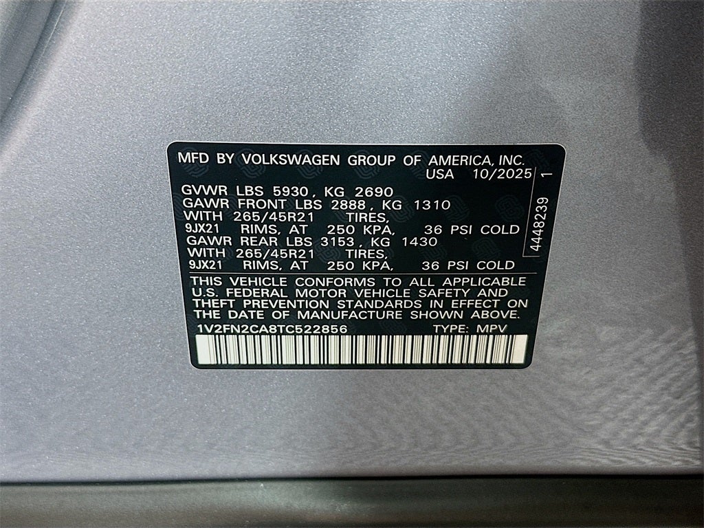 2026 Volkswagen Atlas 2.0T SEL Premium R-Line