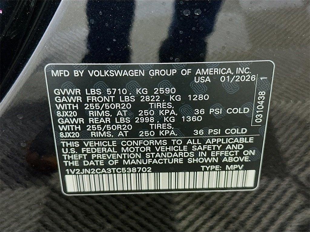 2026 Volkswagen Atlas 2.0T SE W/TECHNOLOGY