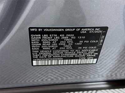 2026 Volkswagen Atlas Cross Sport 2.0T SE w/Technology