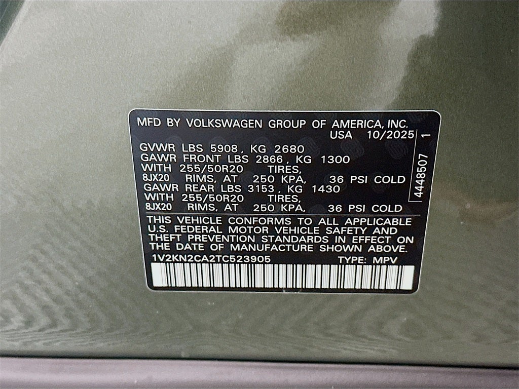 2026 Volkswagen Atlas 2.0T SE W/TECHNOLOGY