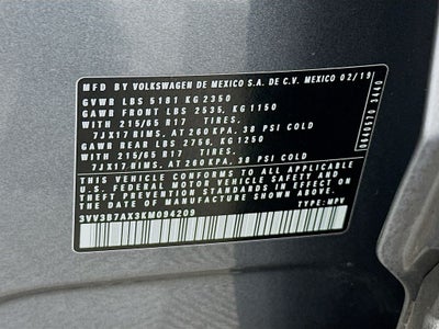 2019 Volkswagen Tiguan SE