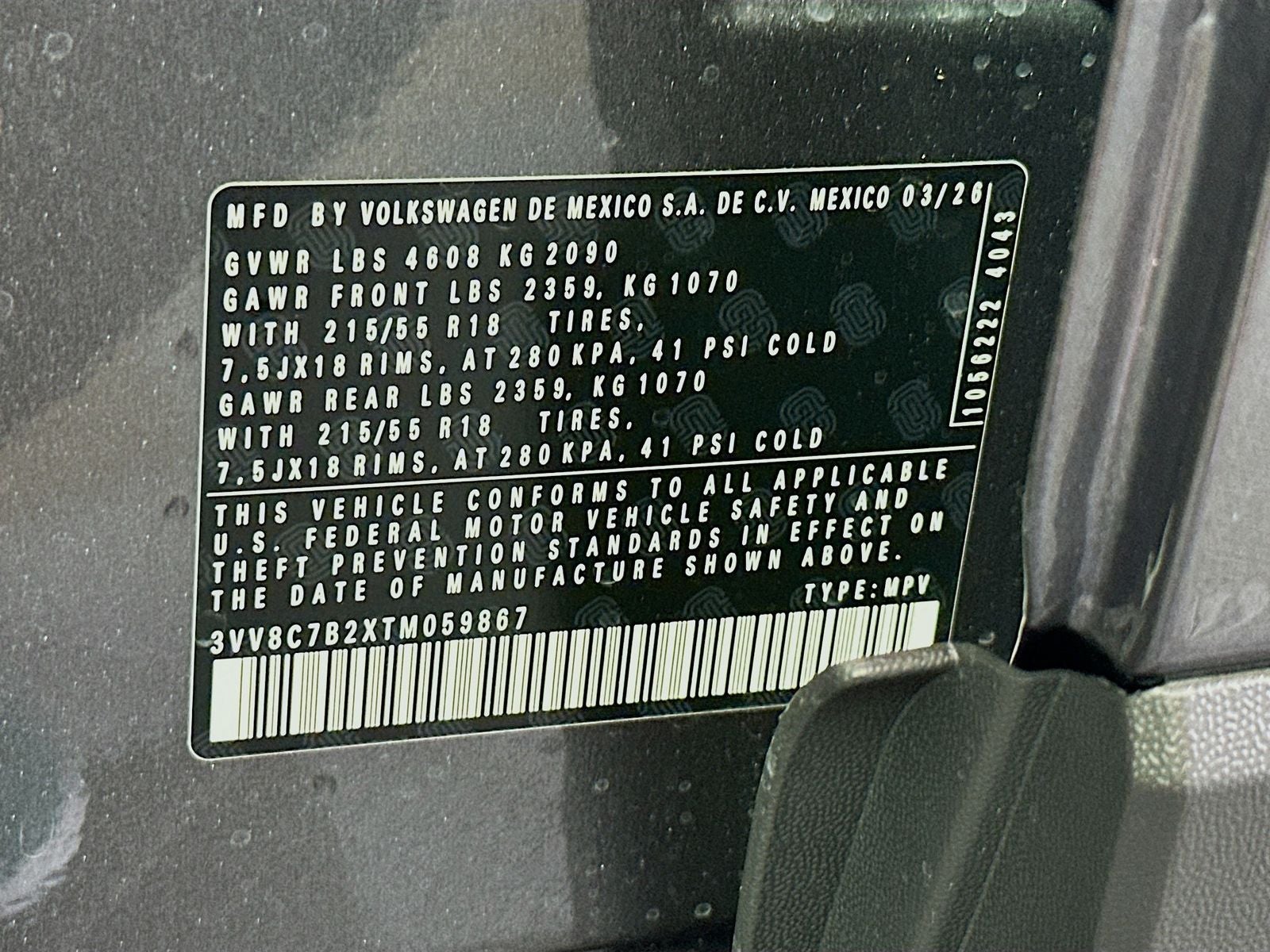 2026 Volkswagen Taos 1.5T S