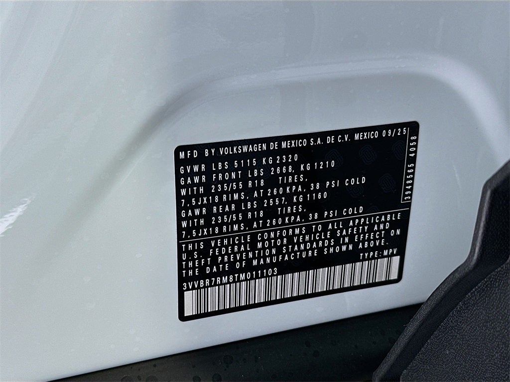 2026 Volkswagen Tiguan 2.0T S