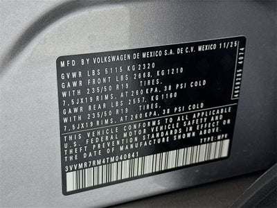 2026 Volkswagen Tiguan 2.0T SE