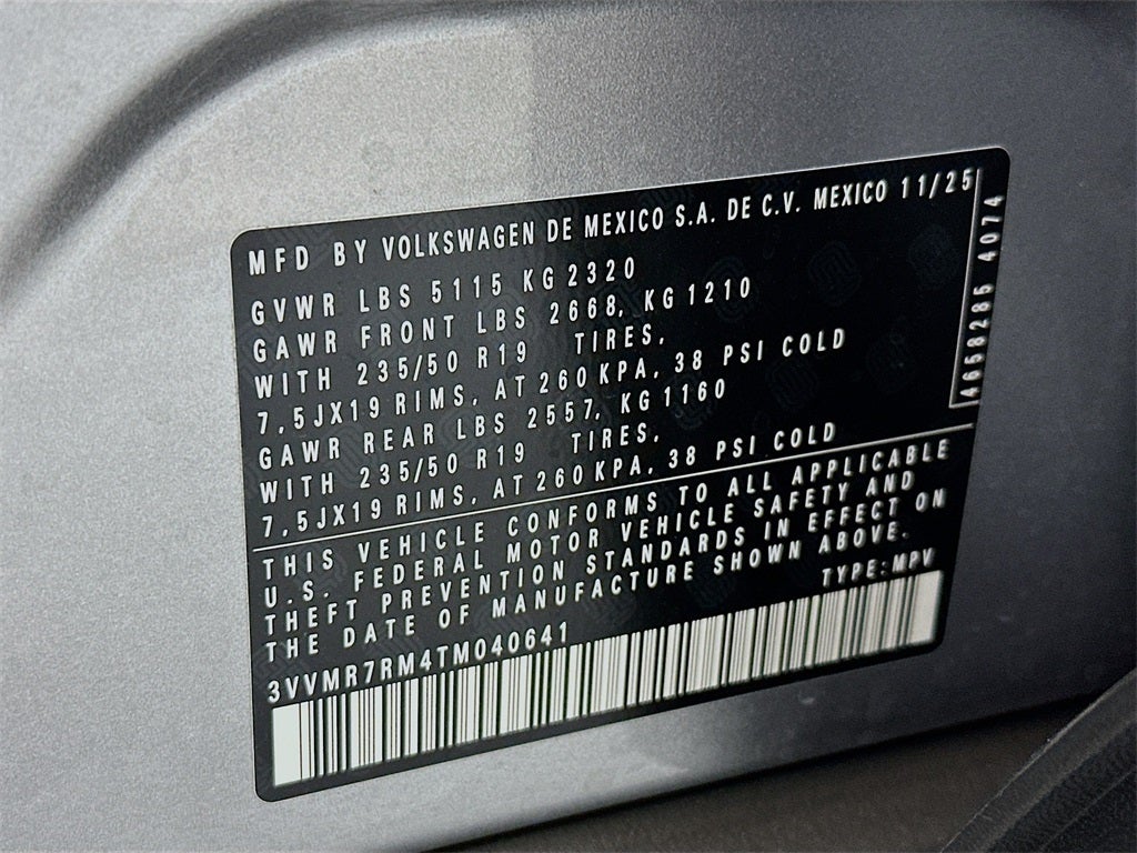 2026 Volkswagen Tiguan 2.0T SE