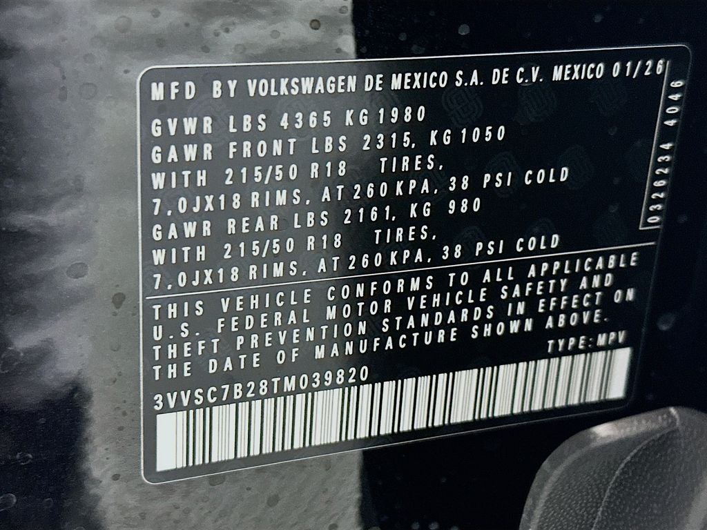 2026 Volkswagen Taos 1.5T SE