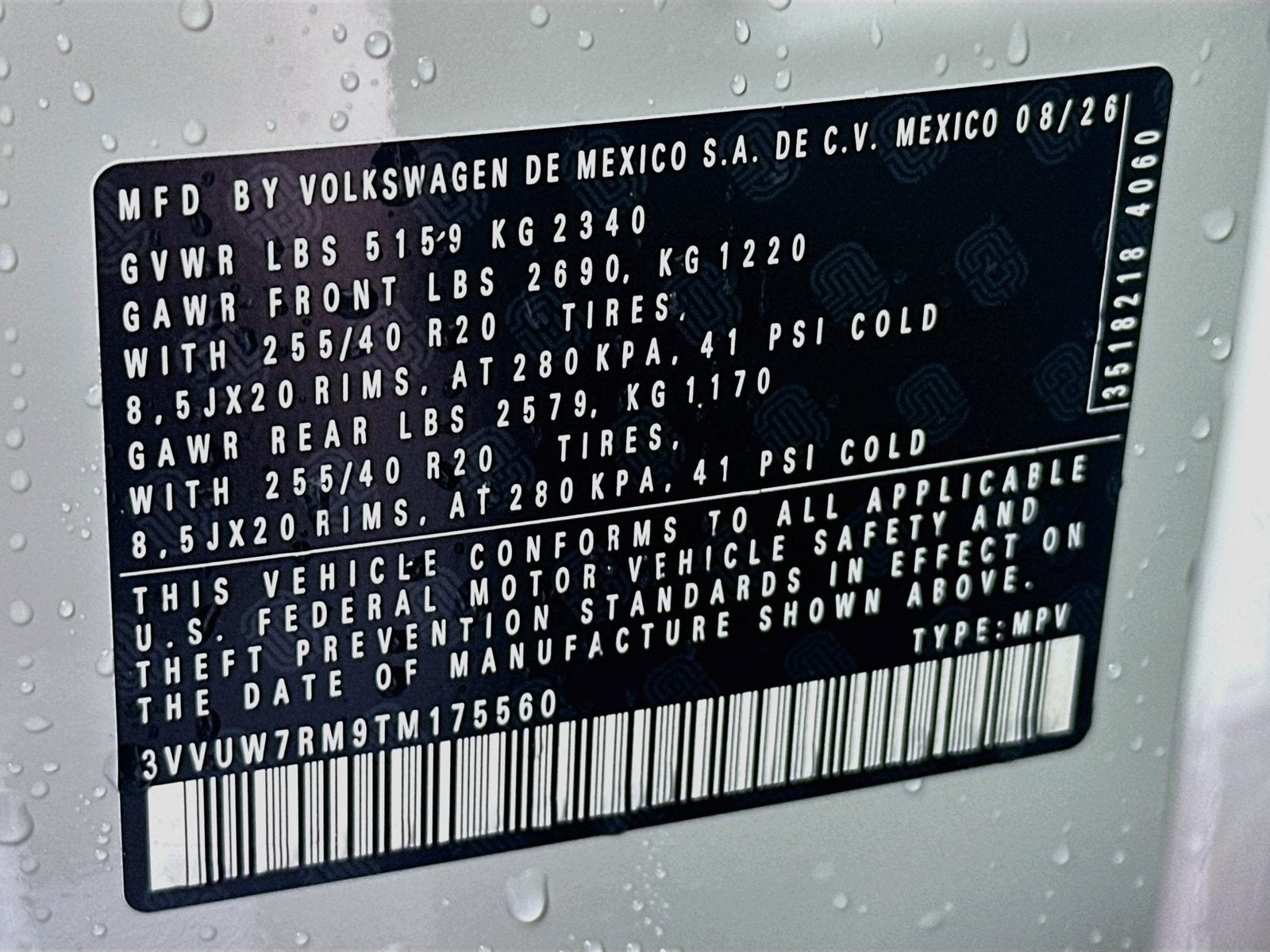 2026 Volkswagen Tiguan 2.0T SEL R-Line Turbo